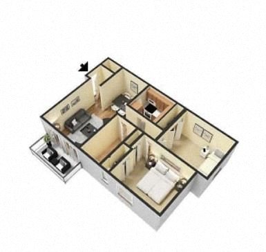 Floor Plans of Bloomfield Apartments in Bloomfield Place Drive, MI